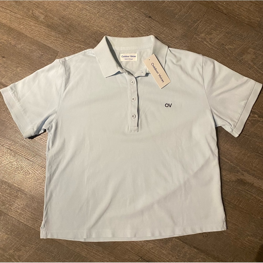 NWT Outdoor Voices Women’s Polo Sky Blue